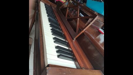 musical instrument, piano, keyboard, wood